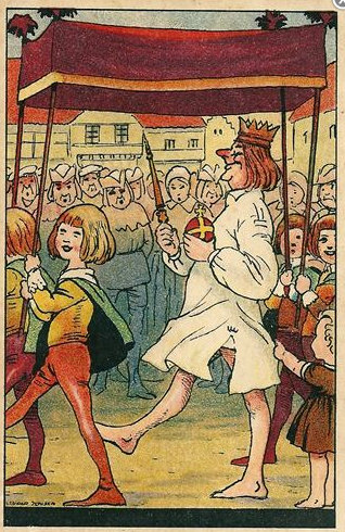 The little girl pointing and declaring that the emperor has no clothes on