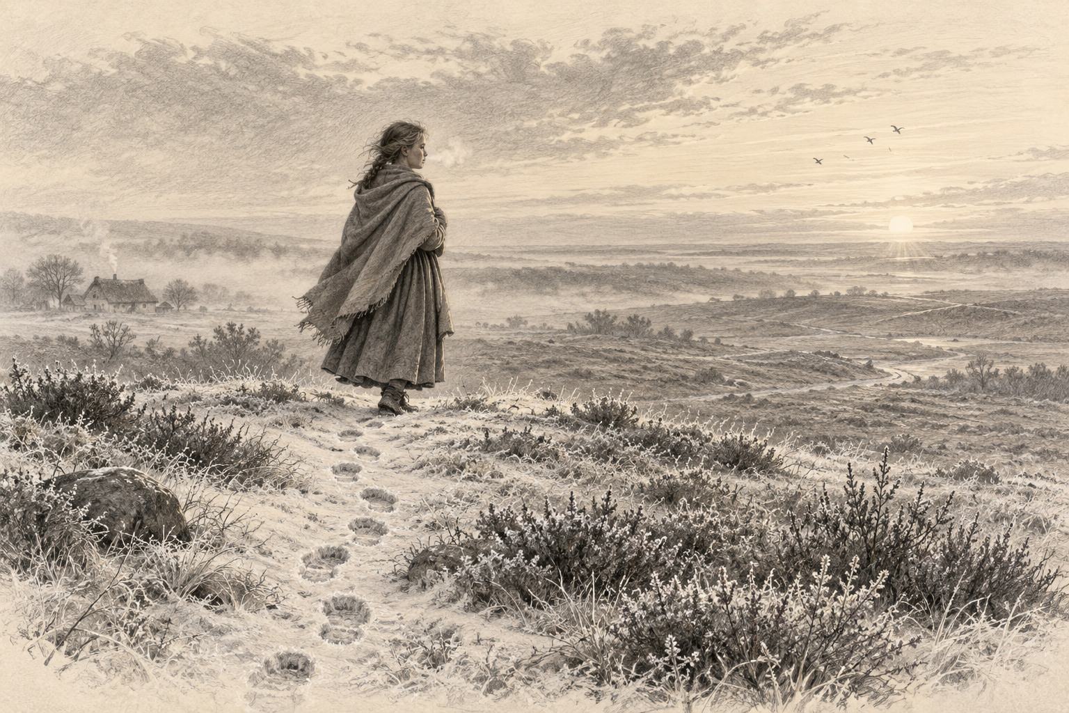 Maren of Lønborg facing the horizon