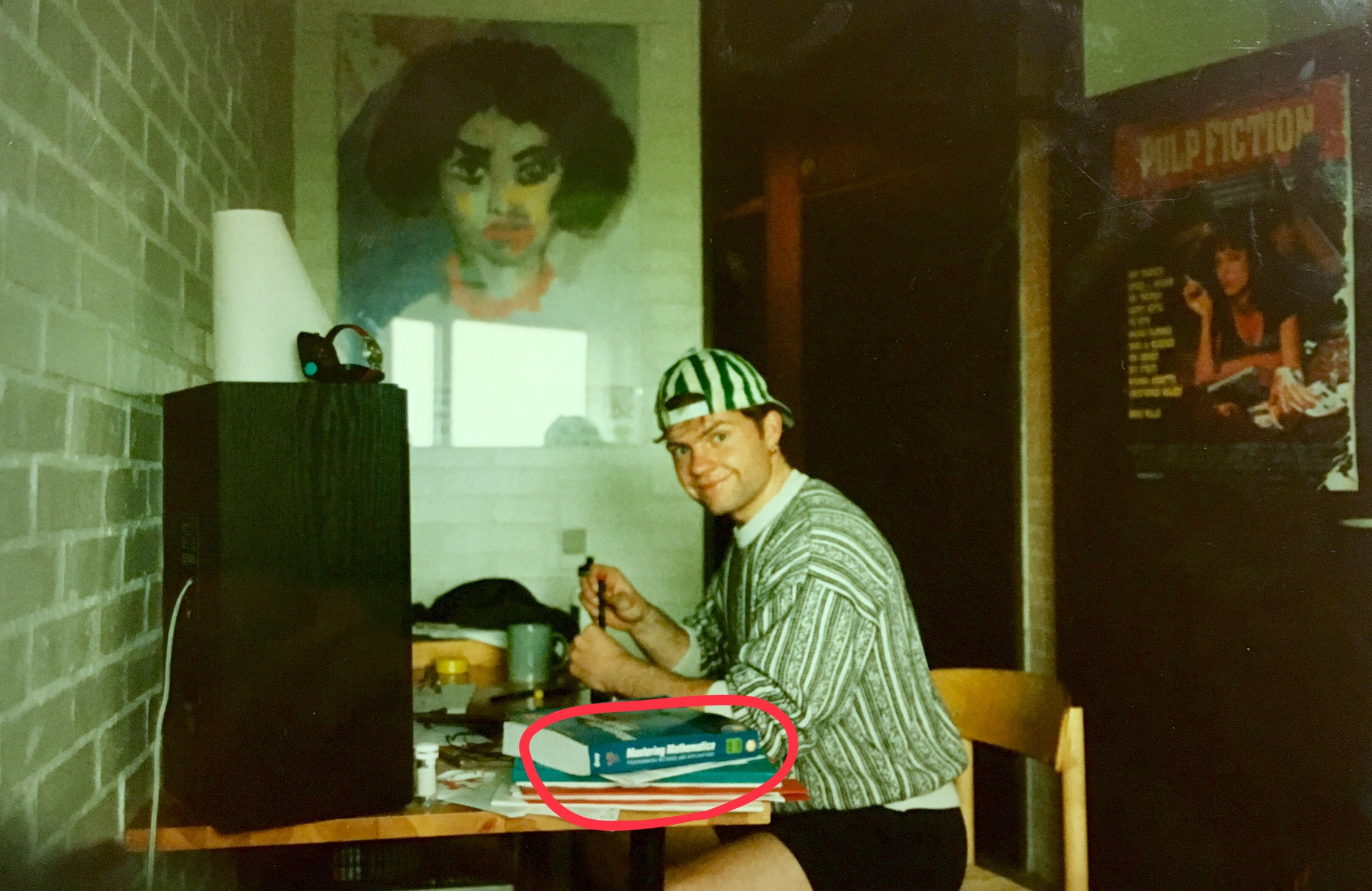 me in my dorm room in 1994